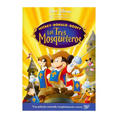 Los Tres Mosqueteros: Mickey, Donald y Goofy.